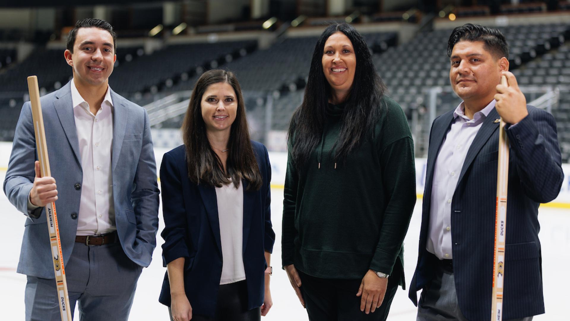 USF Sport Management Alumni take the ice in Anaheim, CA