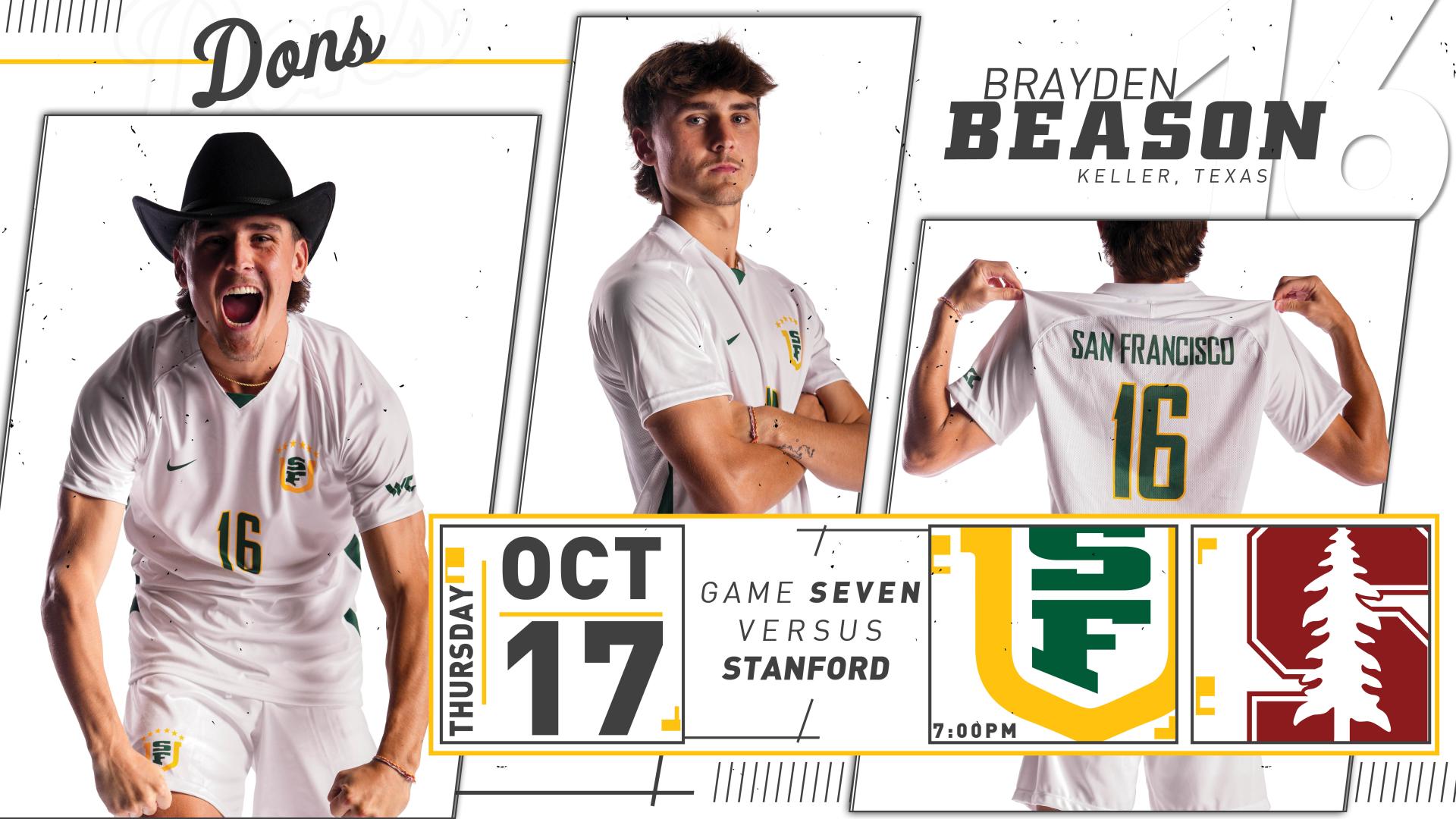  USF Men’s Soccer vs # Stanford