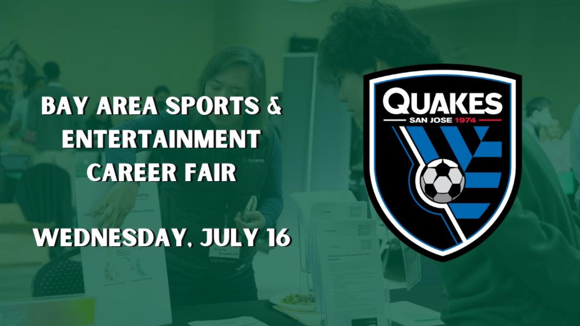 Bay Area Sports & Entertainment Career Fair - Wednesday July 16