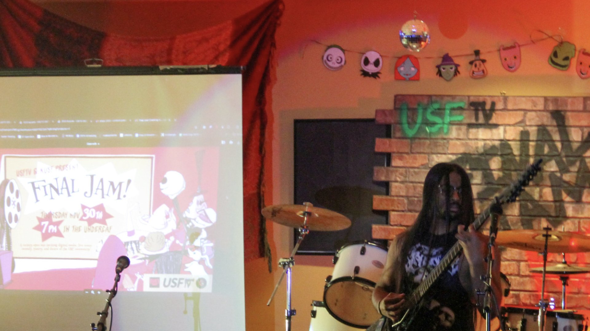 Guitarist perfoming