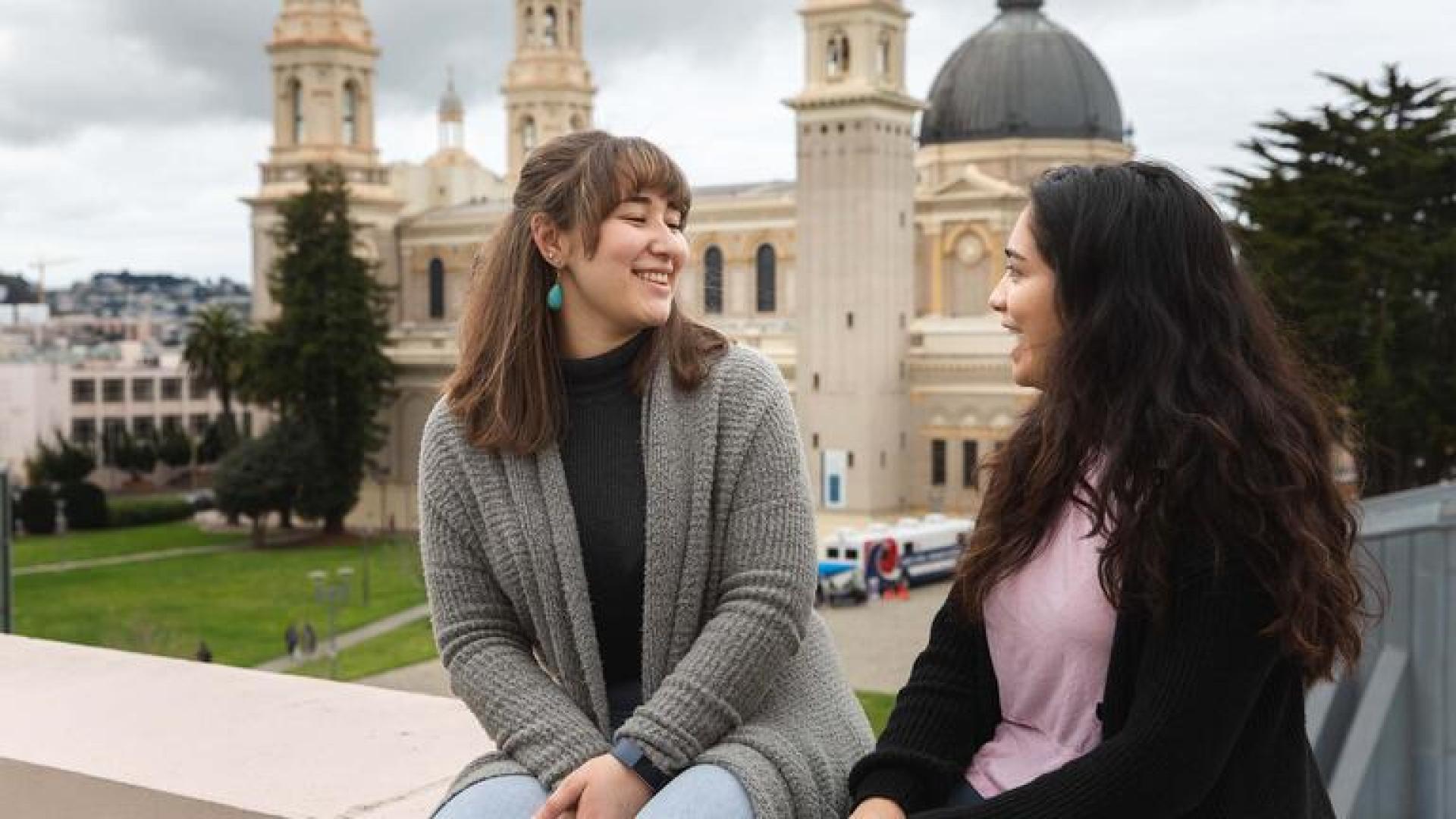 students smiling
