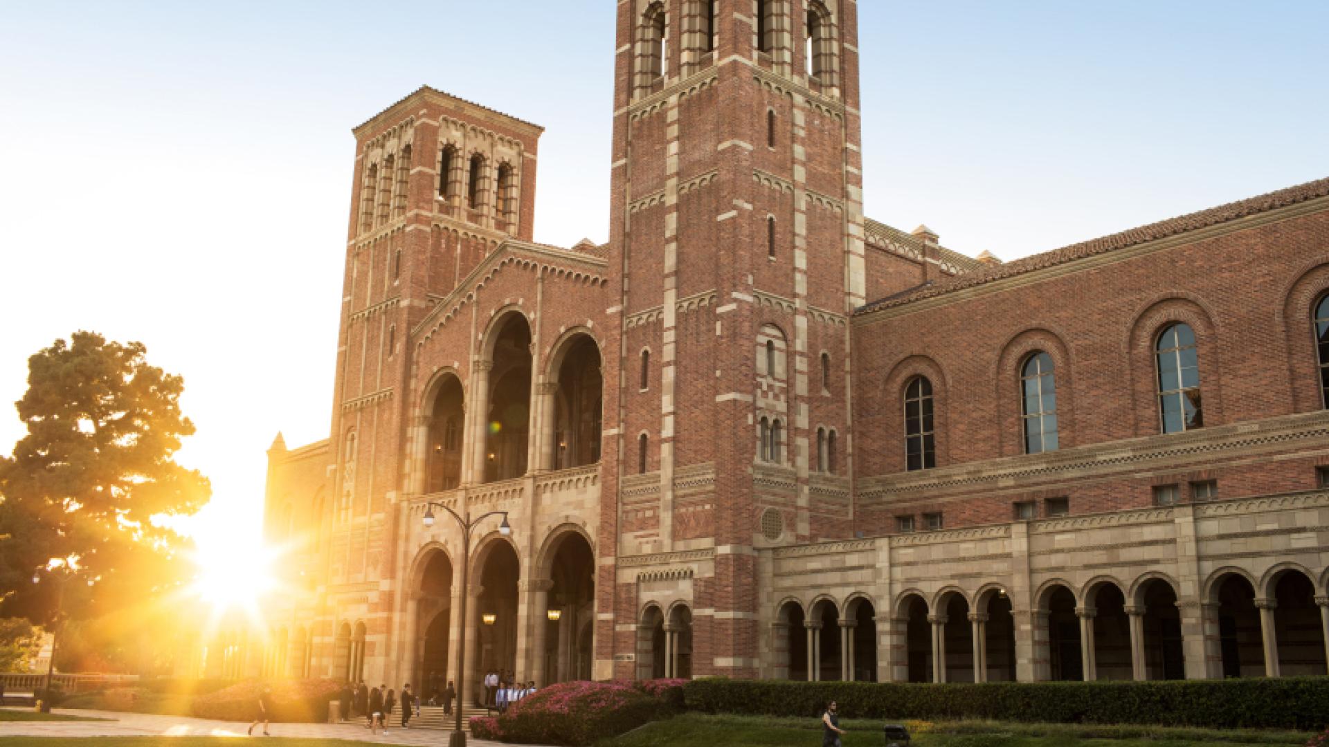 Royce Hall at sunset 