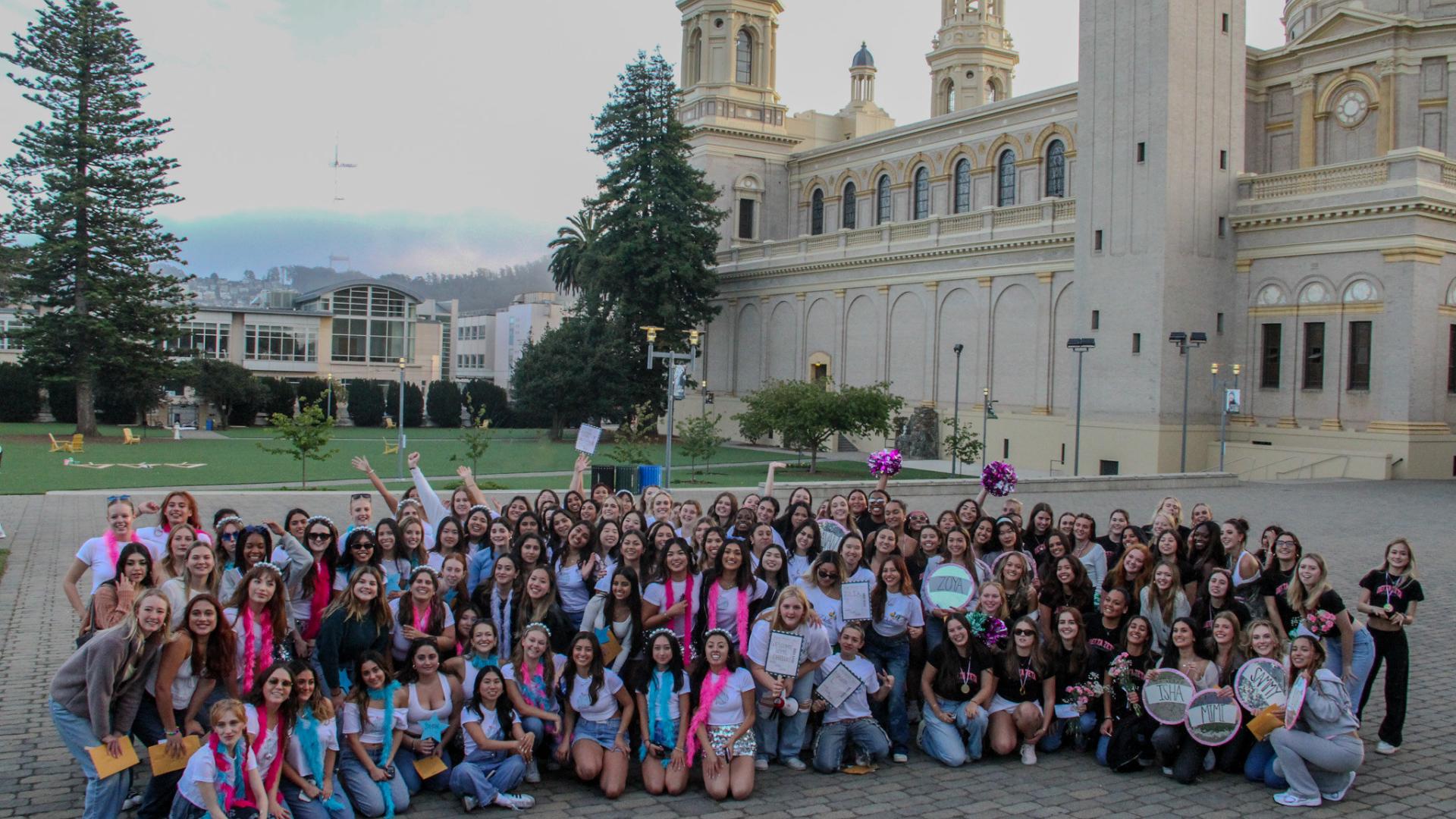 Students at Greek Life Event