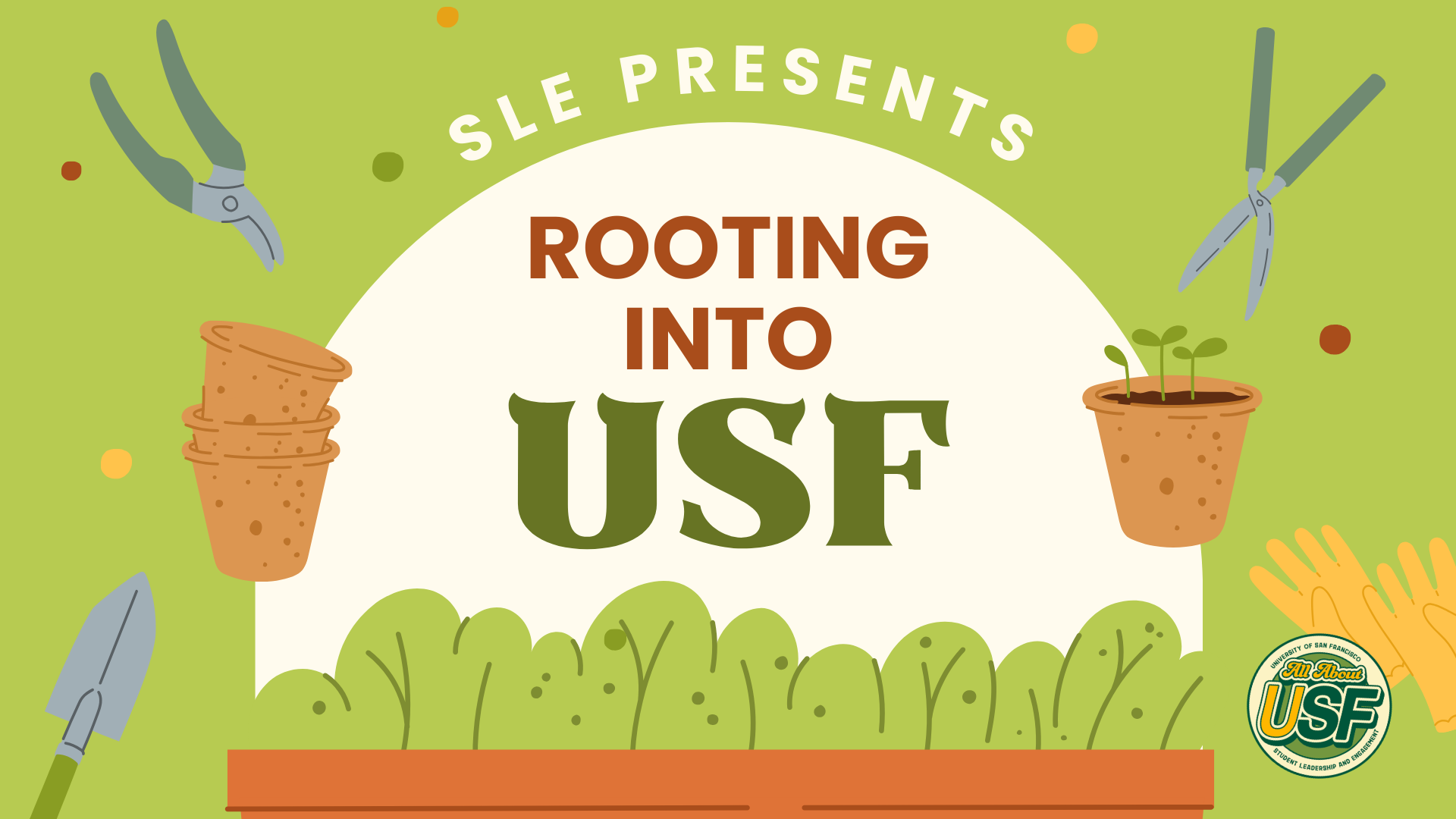 &quot;SLE Presents&quot; event title graphic