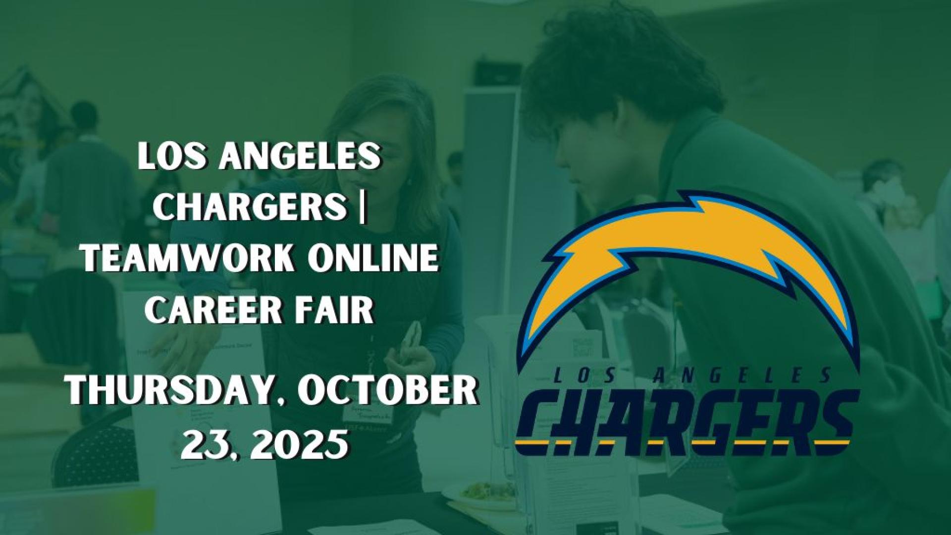 Los Angeles Chargers | Teamwork Online Career Fair | Thursday Oct 23