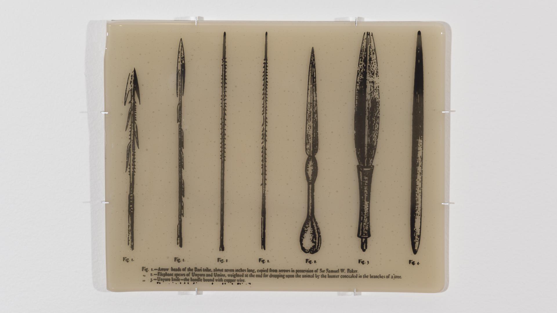 Photo of artwork that has different tools used in resistance