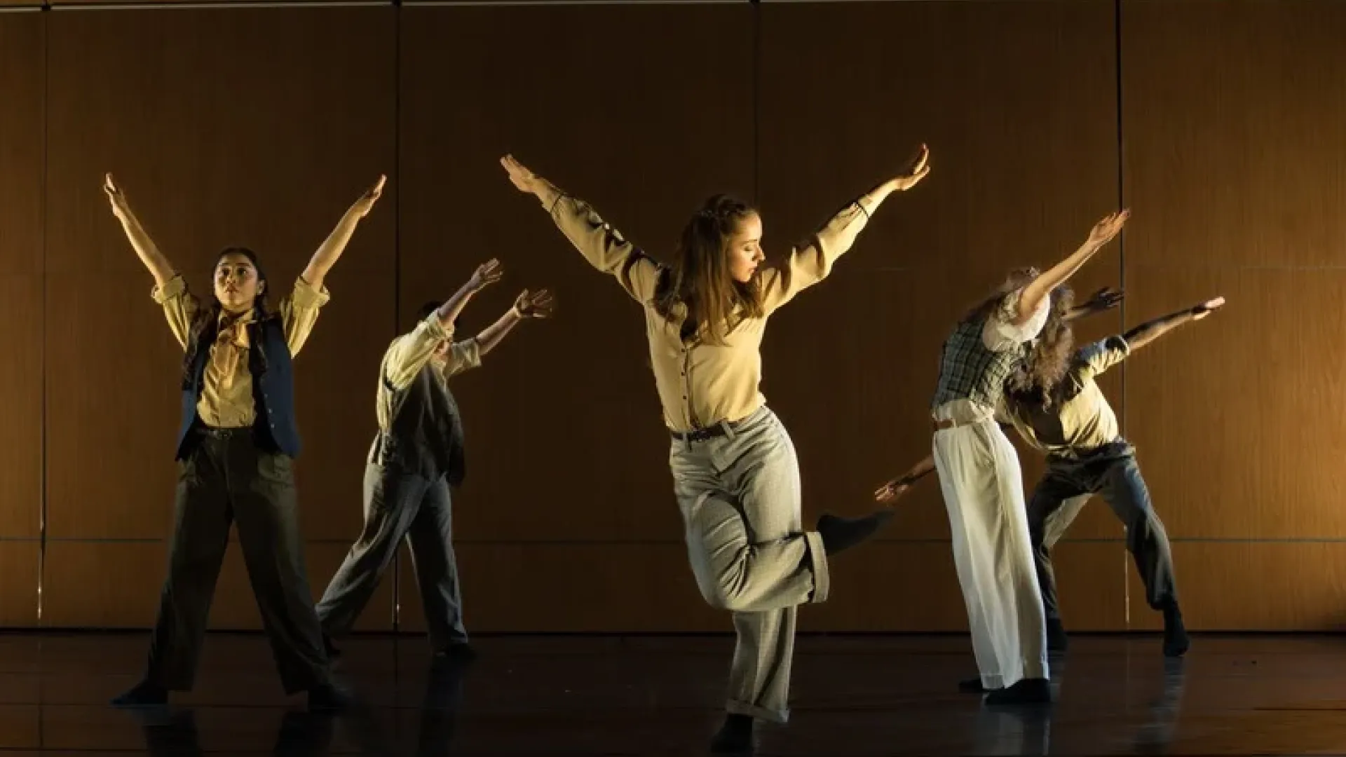 student dancers performing in concert