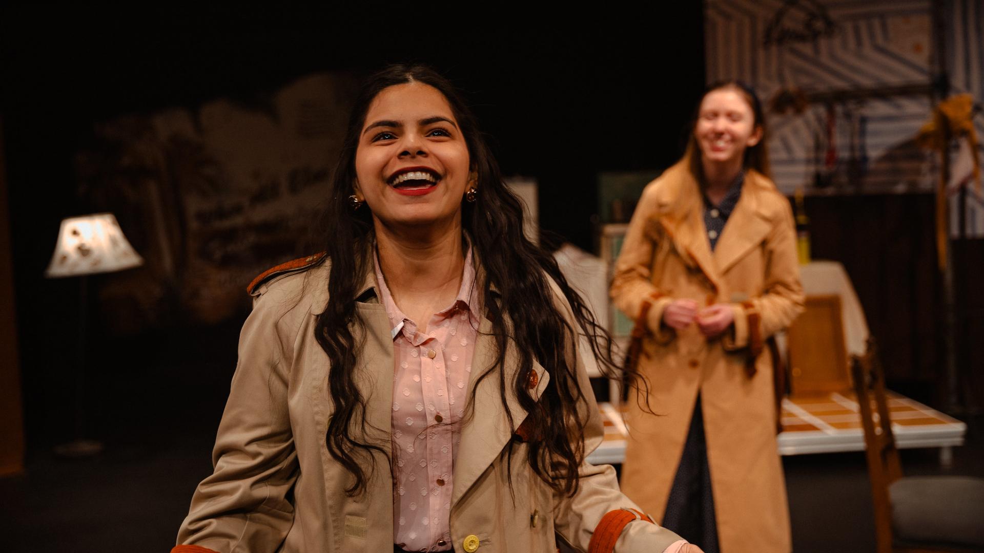 Performing arts student in department play