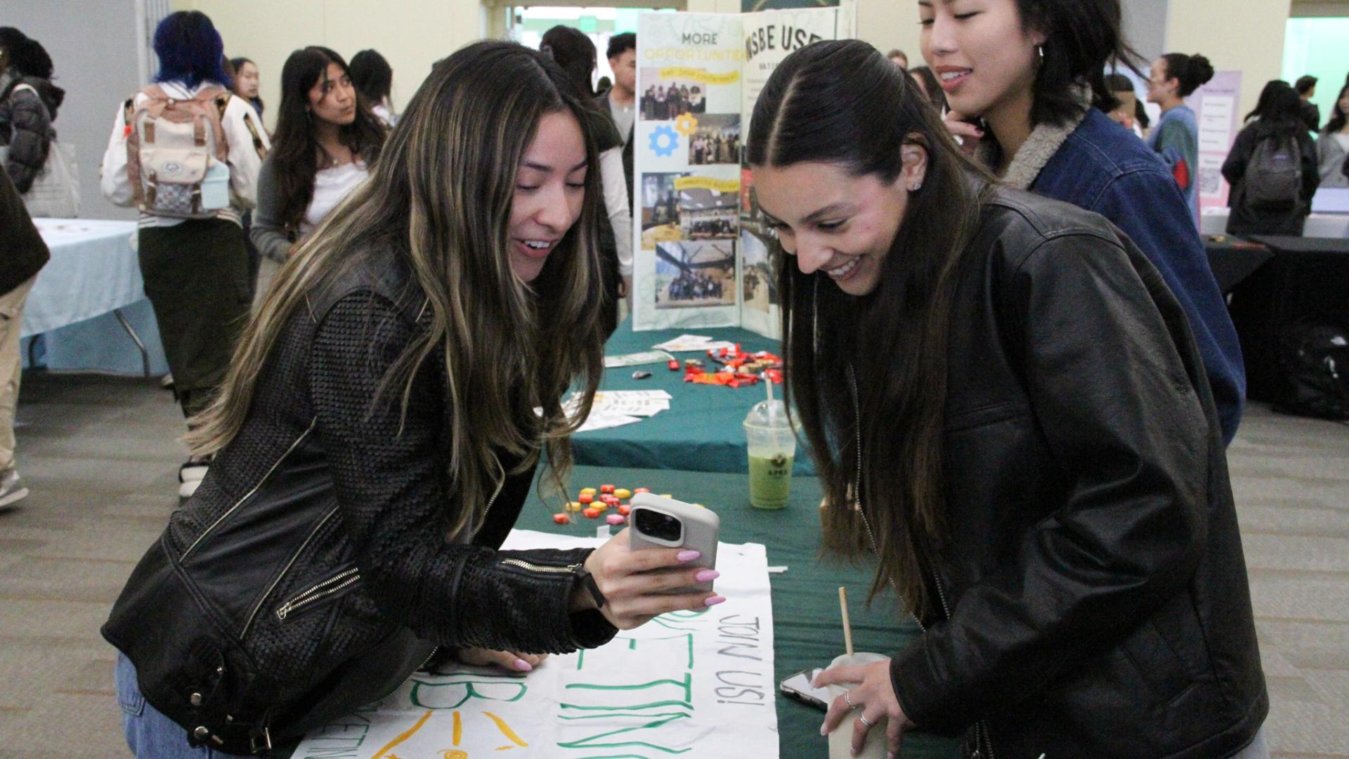 Students engaging at last year involvement fair