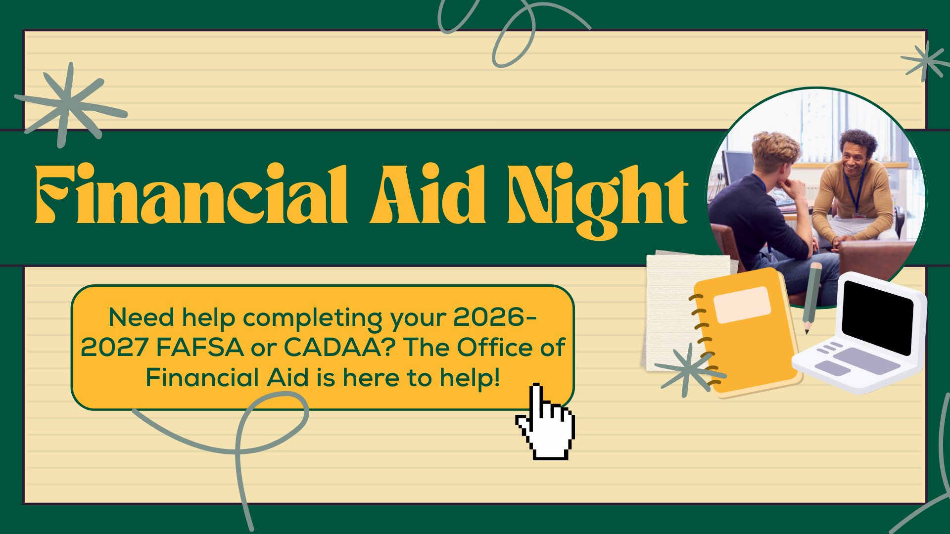 Financial Aid Night Event Banner