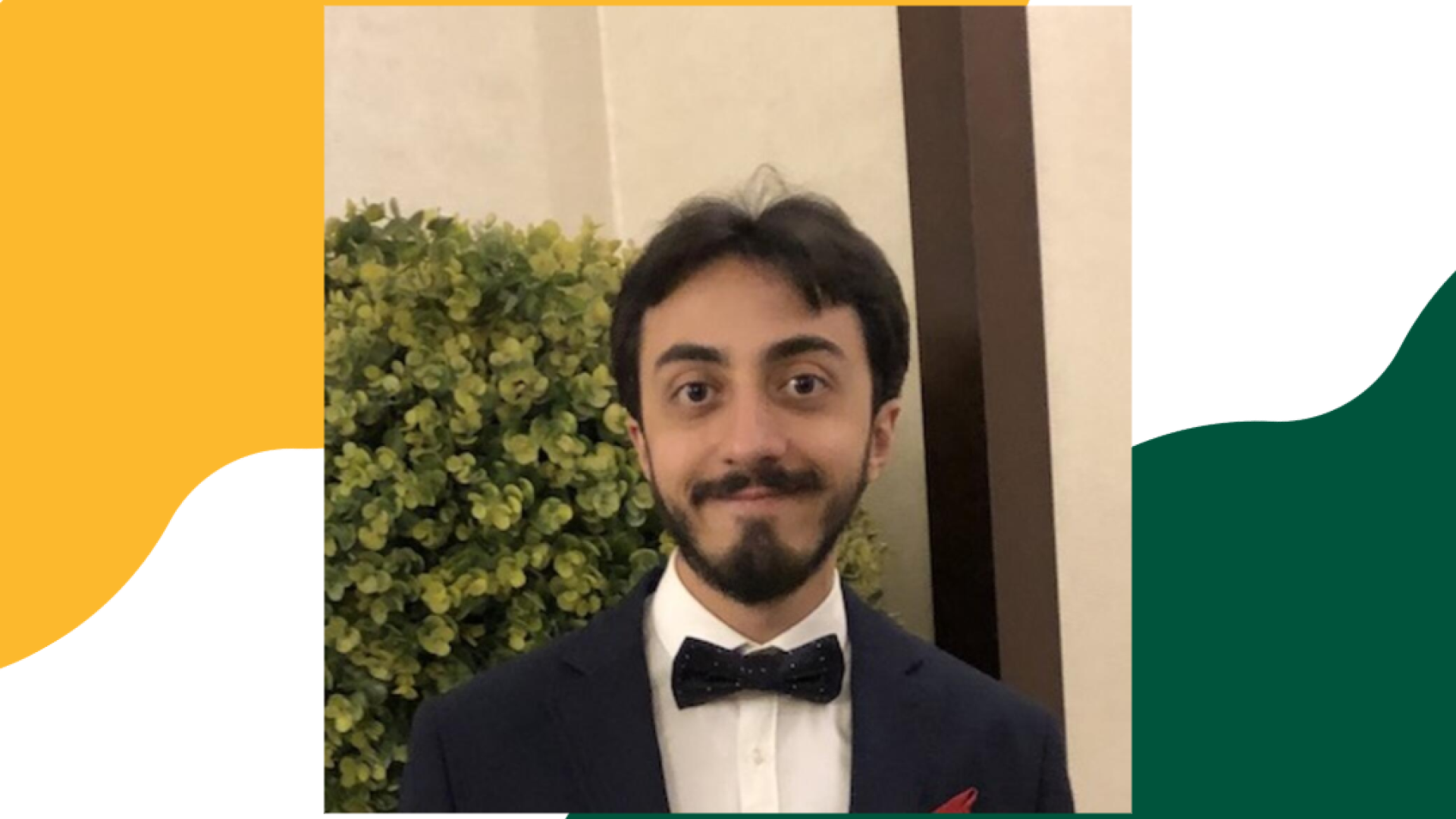 Card with text: Faculty Speaker Series: Mehmet Emre - I Don't Need to Write Tests but You Probably Do Tuesday, March 31st 11:45 AM - 12:40 PM HR 136