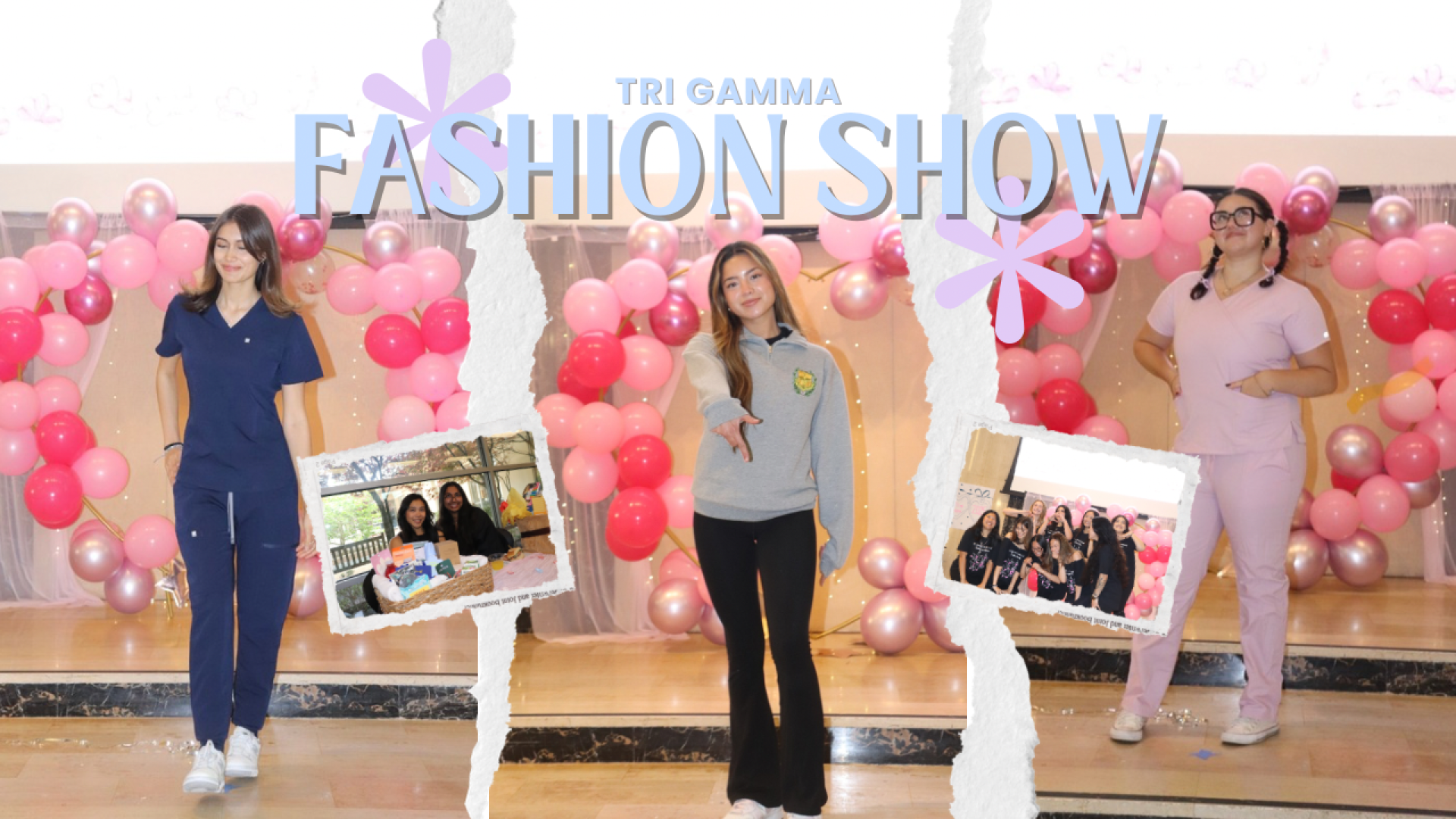 Tri Gamma fashion show graphic