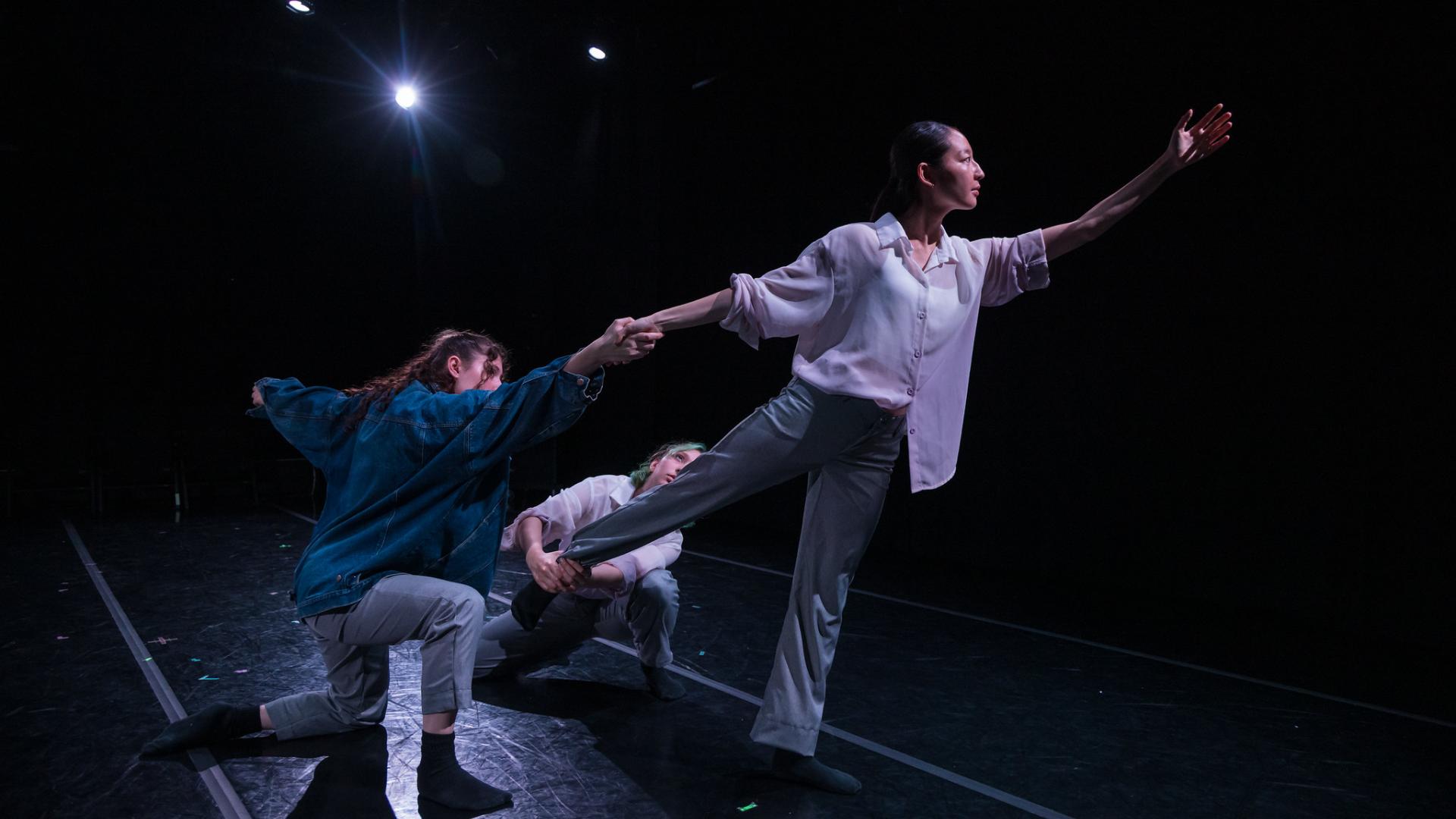 SF Dance Ensemble trio performing in Studio Theater