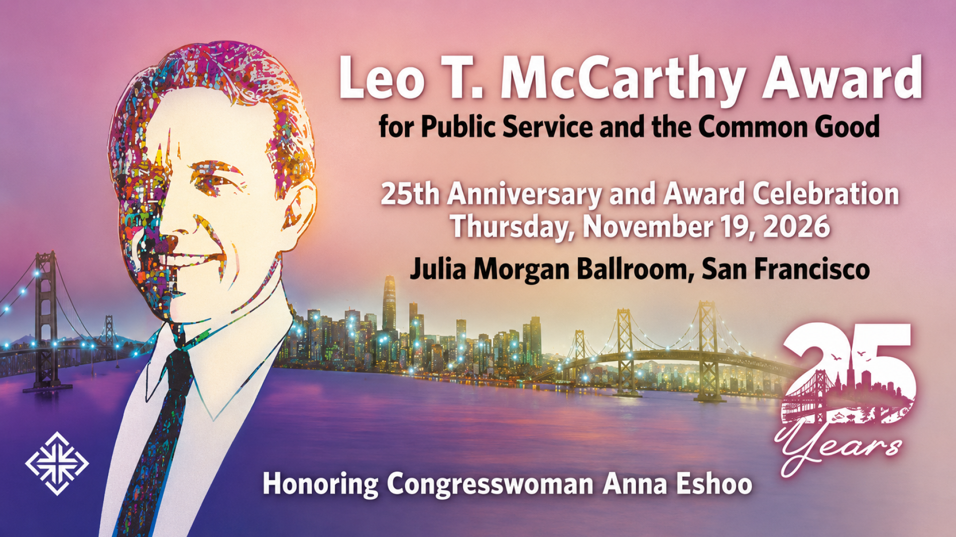 Graphic design of the LTMC Award celebration info
