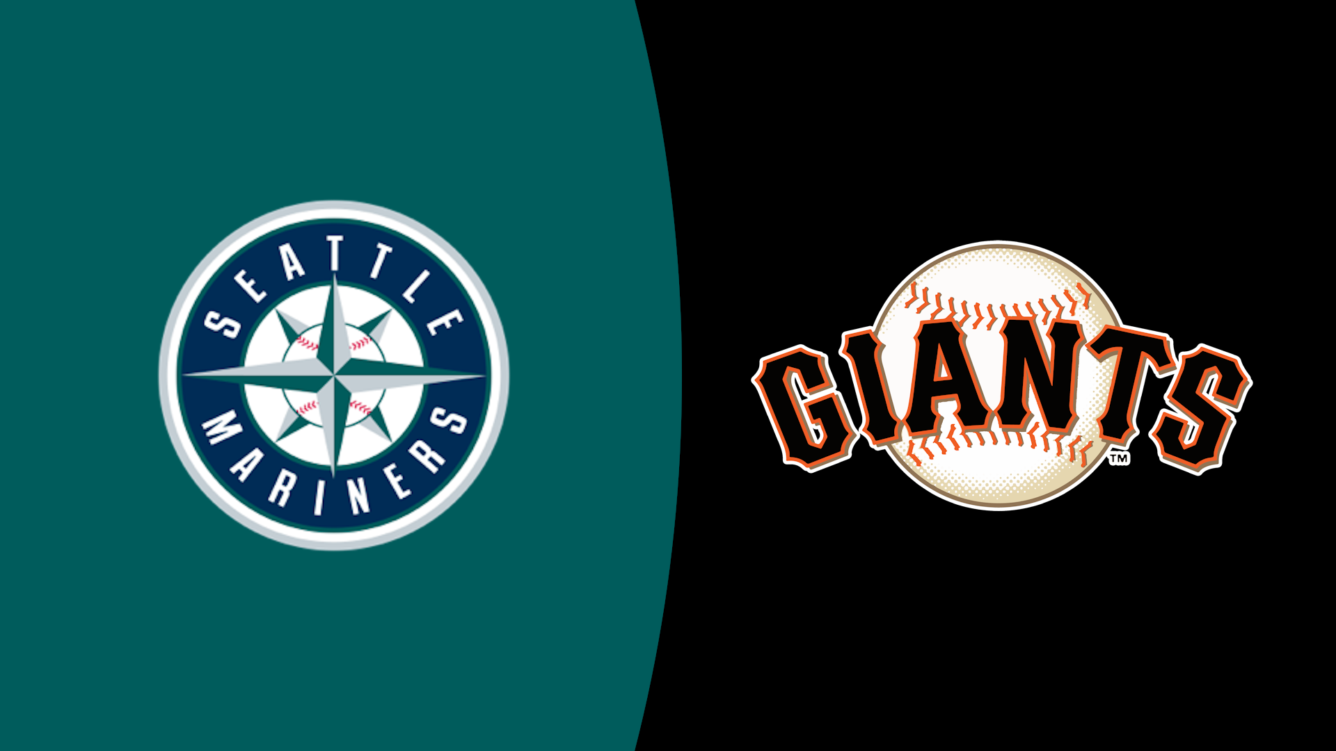 Seattle Mariners logo and San Francisco Giants logo