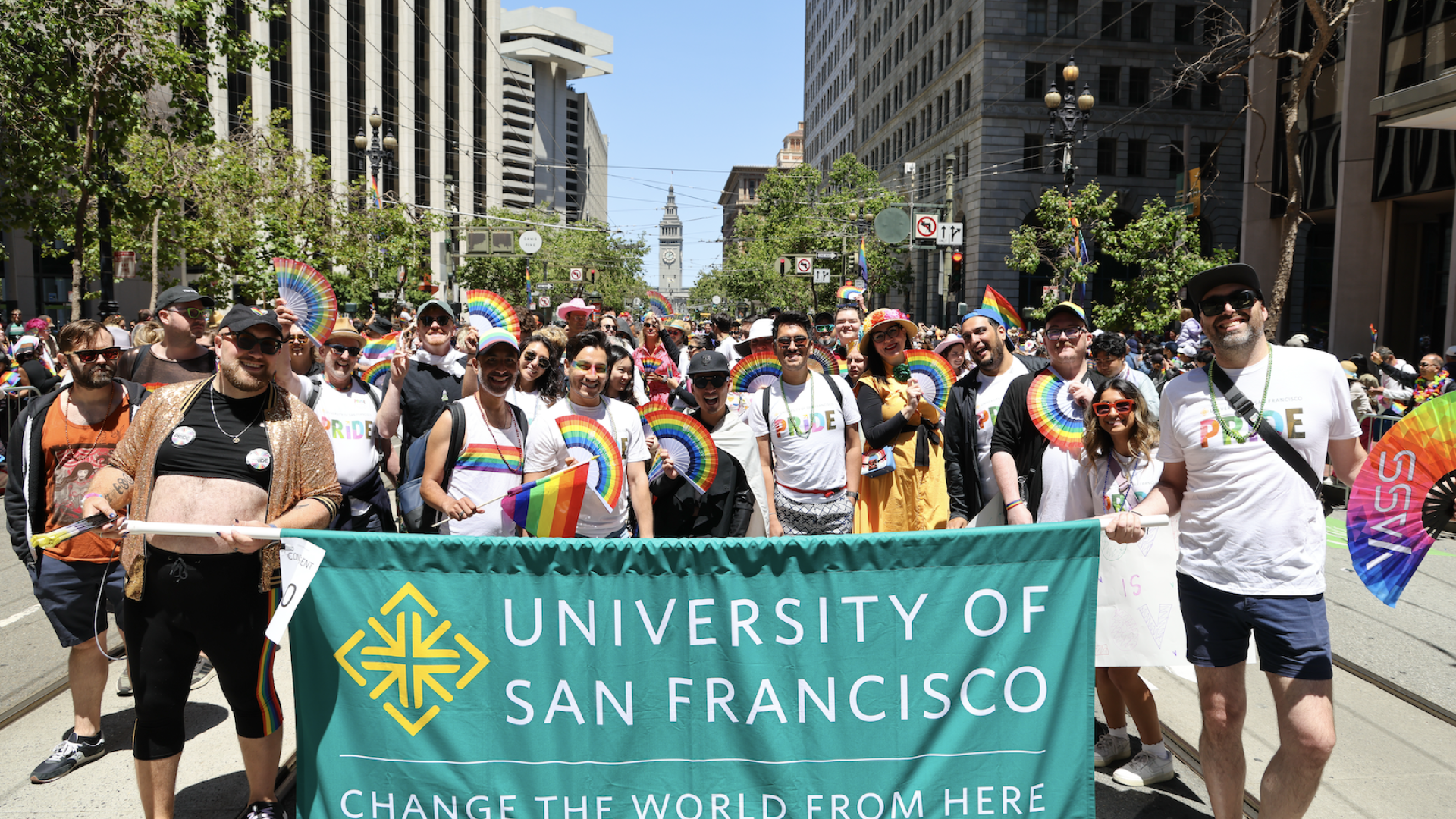 March with USF at the San Francisco Pride Parade<br />
