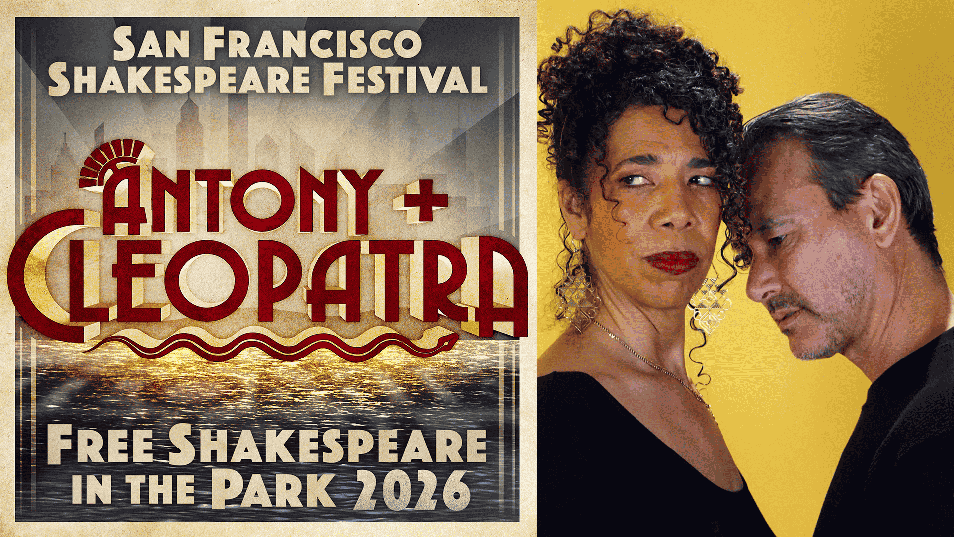 San Francisco Shakespeare Festival Anthony + Cleopatra Free Shakespeare in the Park 2026