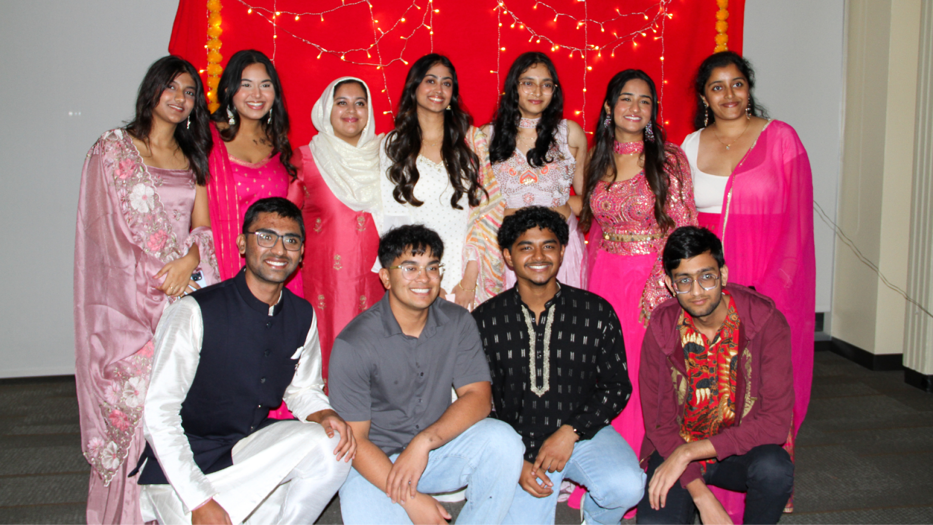 Group photo of past students who attended an ISO event