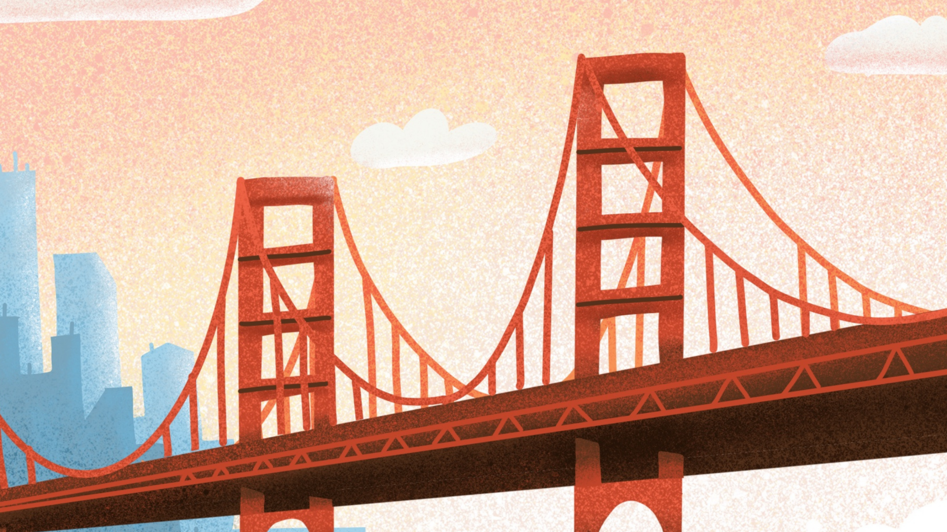 Illustraiong of the Golden Gate Bridge
