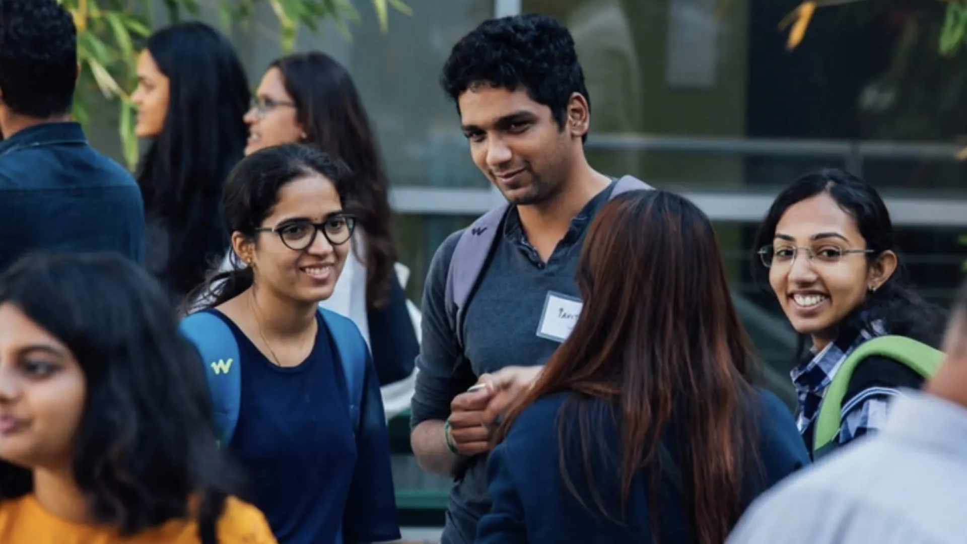 Students at the reception