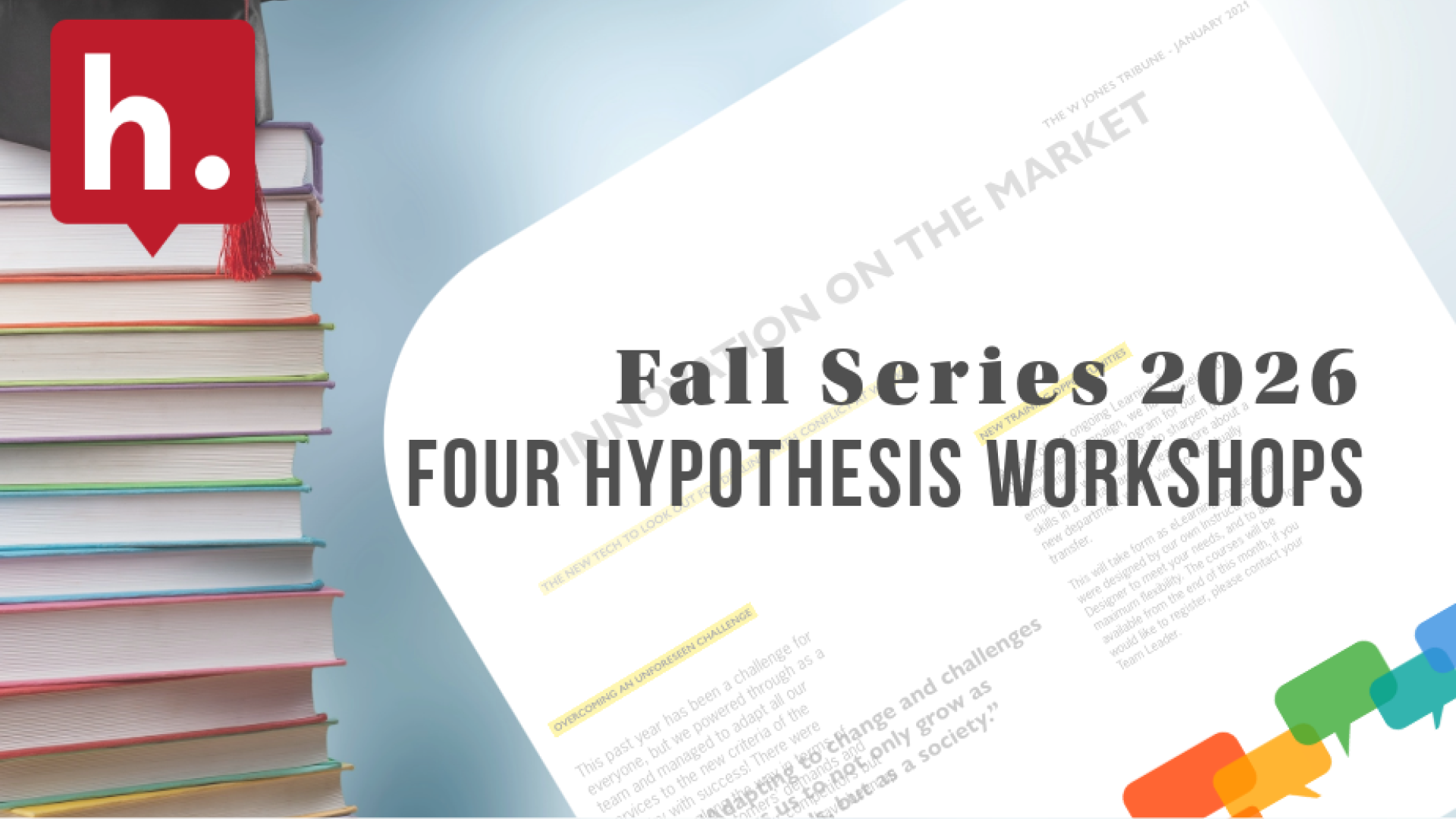 Hypothesis Fall series 2026 Four Hypothesis Workshops