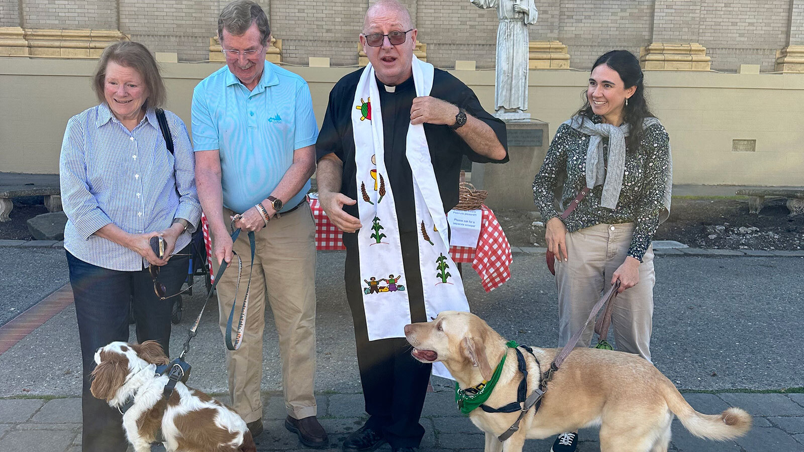 Fr Donal Godfrey Blessing Animals